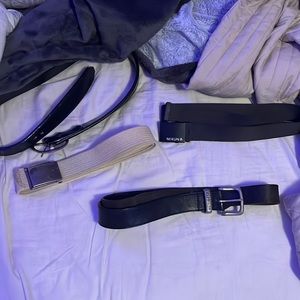 belts, brand 2 carhartts and 2 nixon